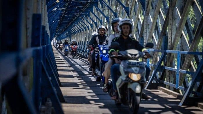 Jembatan Cirahong Difungsikan sebagai Jalur Alternatif Pemudik Ciamis-Tasikmalaya