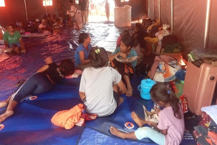 6.619 Warga Lereng Gunung Lewotobi Mengungsi Akibat Erupsi Hebat